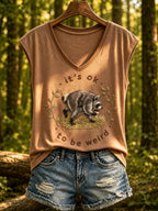 Women's Jimothy Raccoon Animal Top