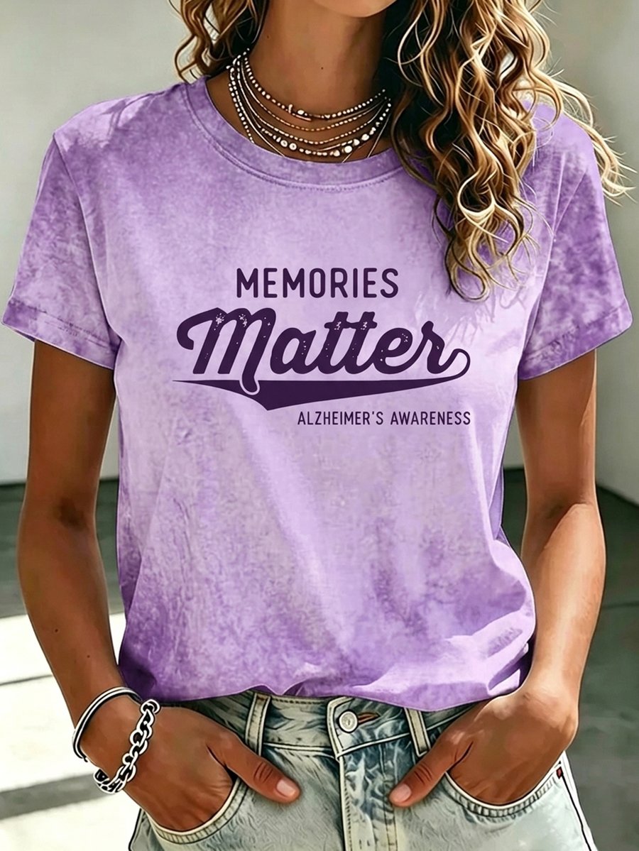 Women's Alzheimer's Awareness Short-Sleeve T-Shirt