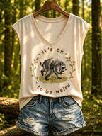 Women's Jimothy Raccoon Animal Top
