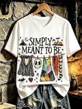 Women's Halloween Scary Pumpkin Face Cat Art Print Top