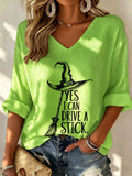 Women's Casual Halloween Printed Top