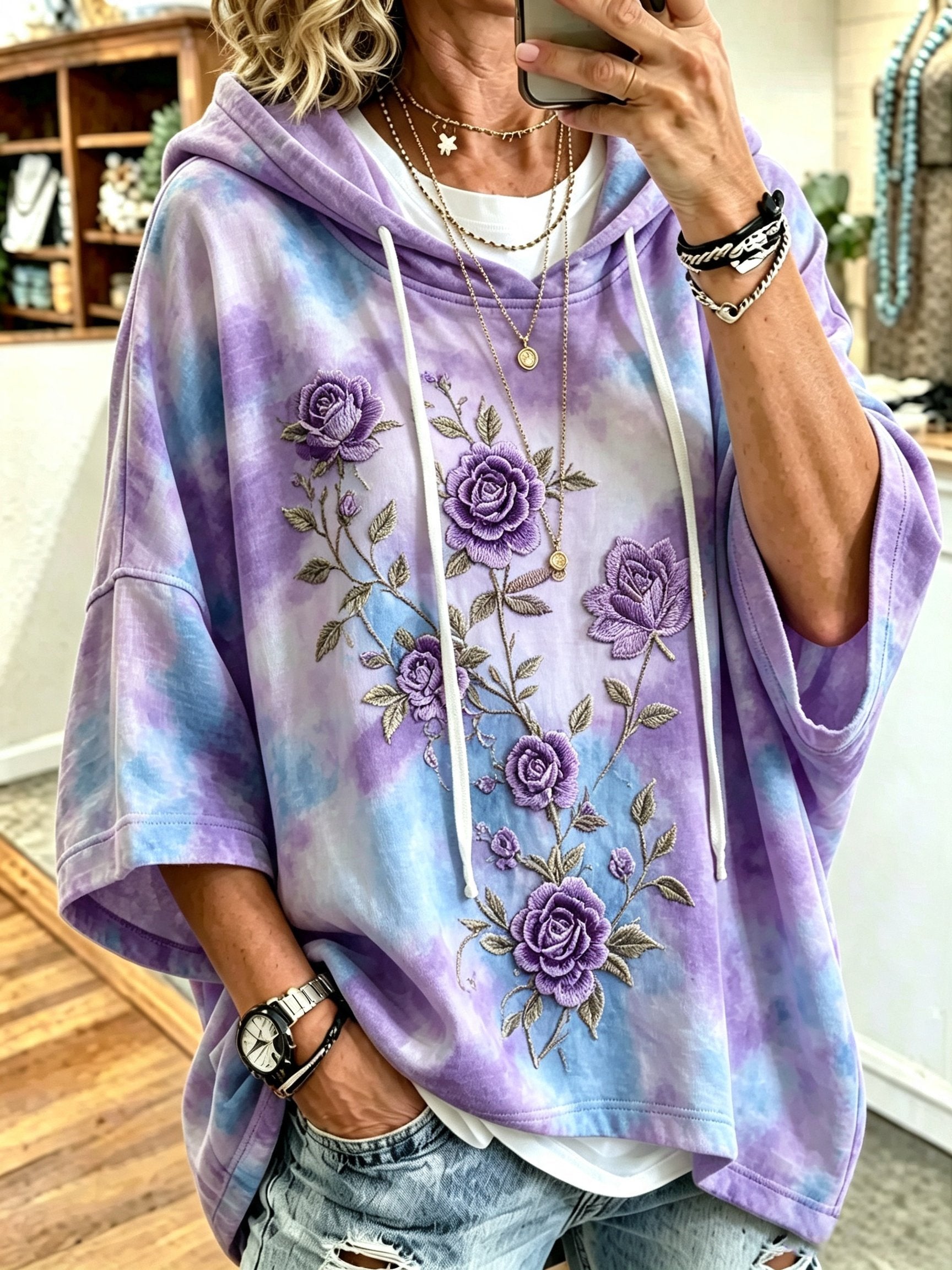 Women's Autumn Leisure Art Printed Hoodie