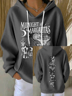 Women's Midnight Margaritas Print Casual Sweatshirt