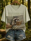 Women's Jimothy Raccoon Animal Top