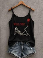 Women's Retro Halloween Well, shit... Print Camisole