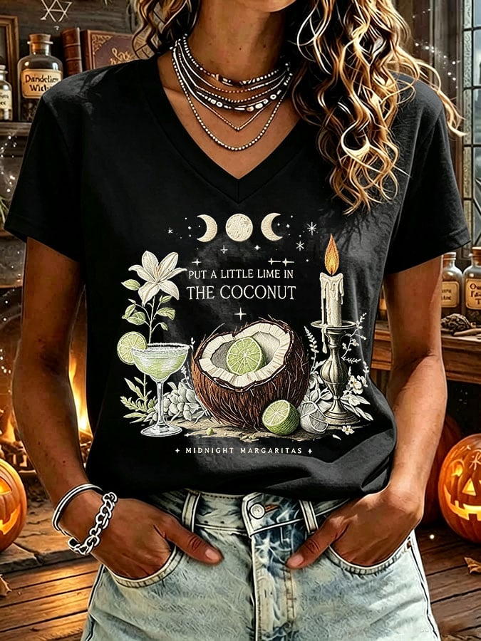 Women's Midnight Margaritas Print T-shirt