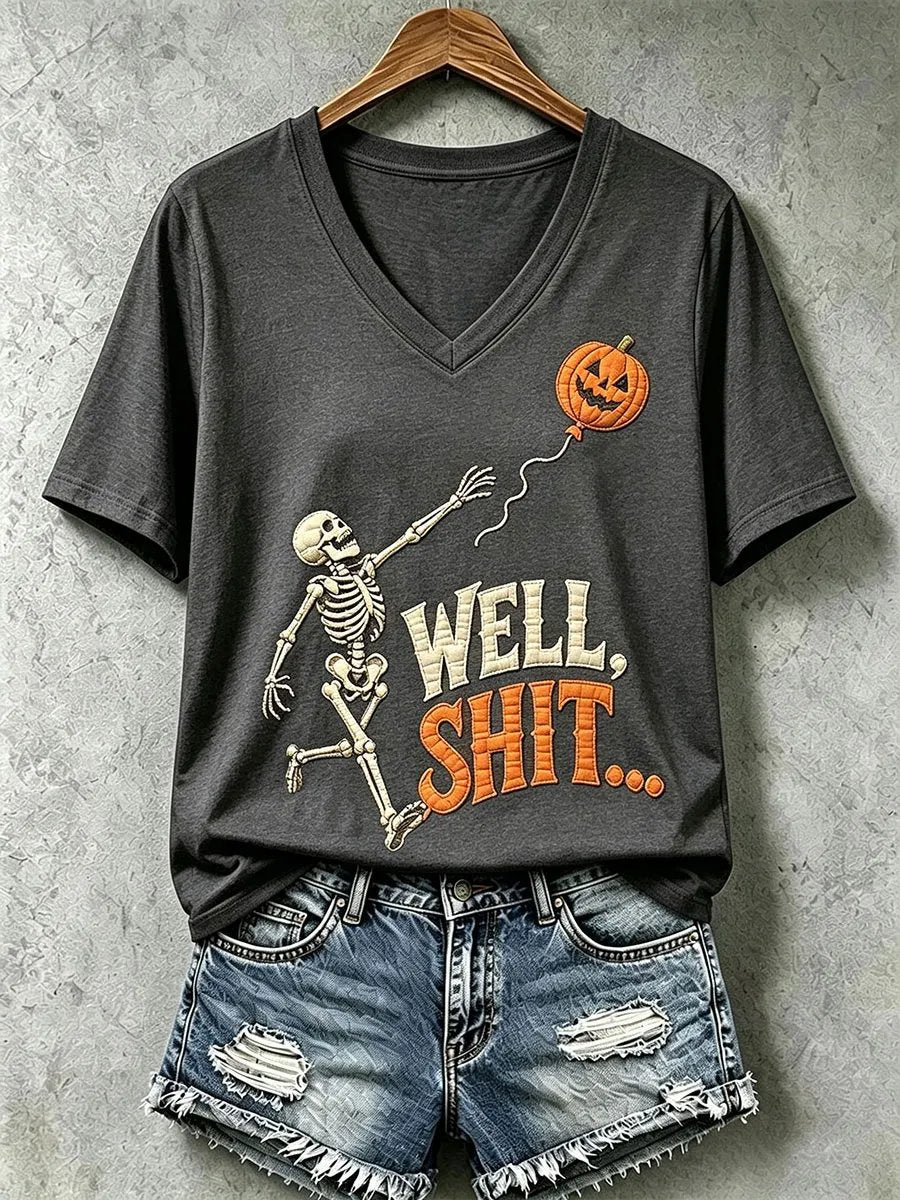 Halloween "WELL. SHIT." Art Print T-Shirt