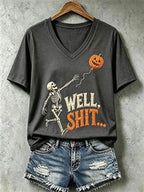 Halloween "WELL. SHIT." Art Print T-Shirt