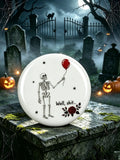 Unisex Retro Halloween Well, shit...  Pin-Back Button