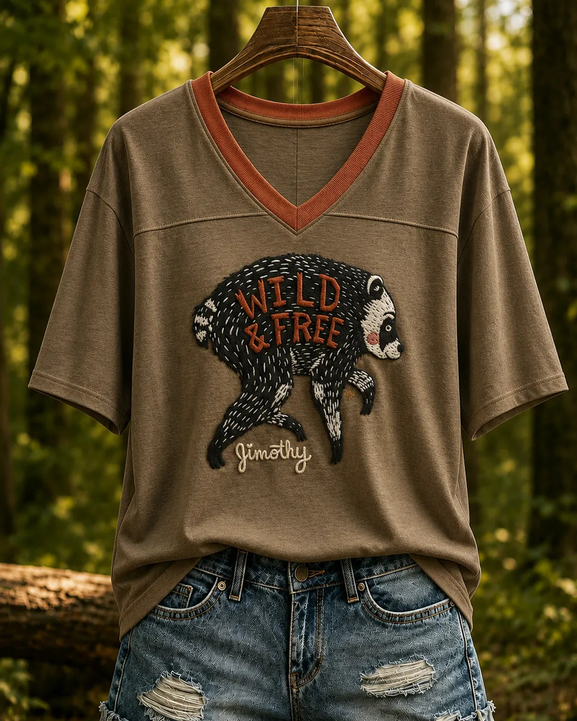 Women's Jimothy Raccoon Animal Top