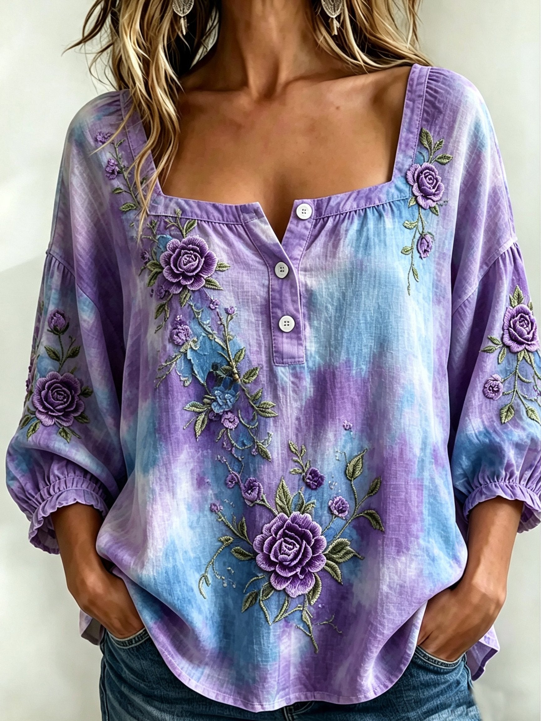 Women's Autumn Leisure Art Printed Top