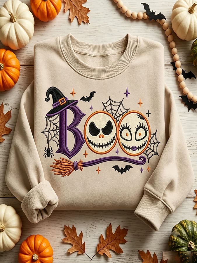 Women's Halloween Scary Pumpkin Face Art Print Hooded Sweatshirt