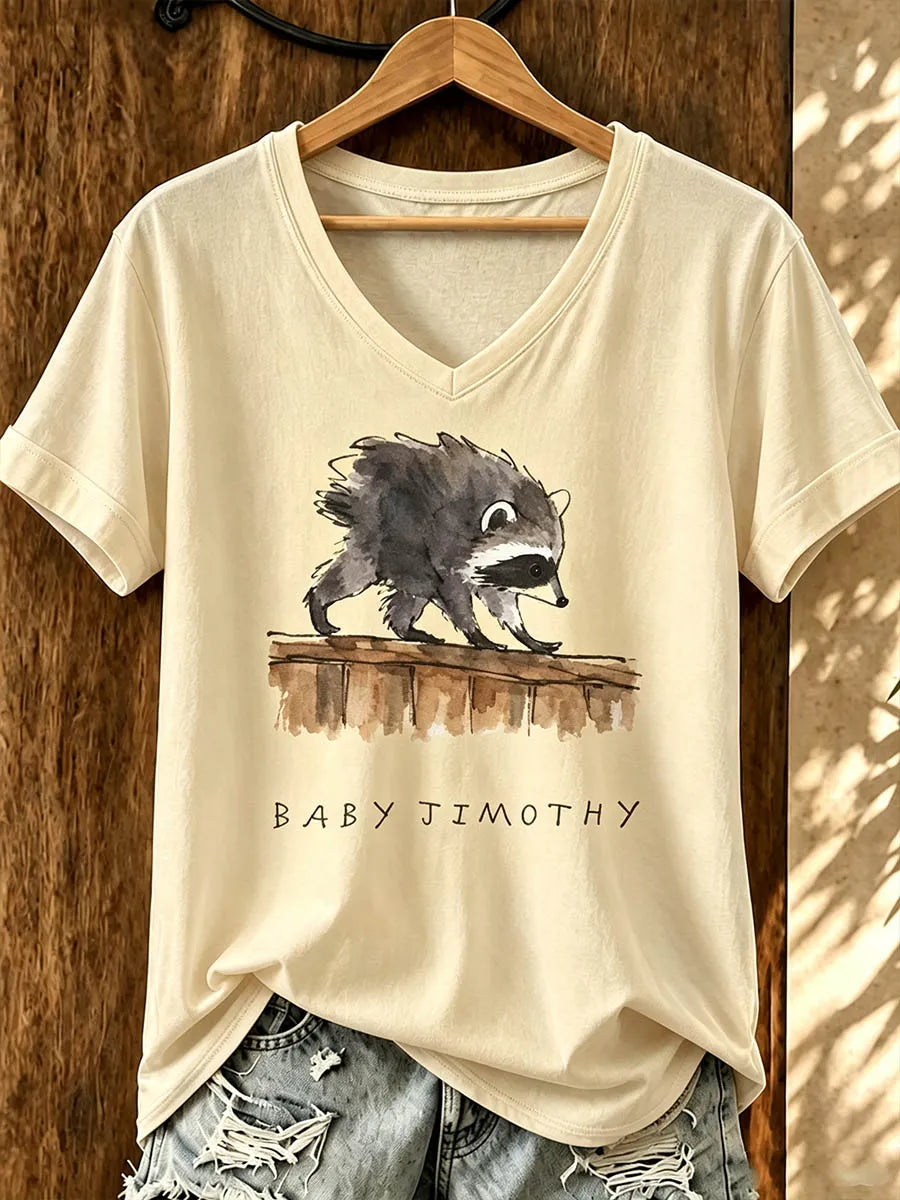Women's Jimothy Raccoon T-Shirt
