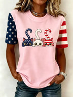 Women's Casual Print Short-Sleeve T-Shirt