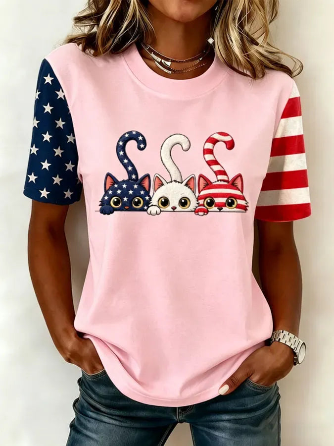 Women's Casual Print Short-Sleeve T-Shirt