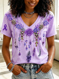 Women's Casual Print Short-Sleeve T-Shirt