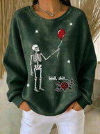🔥🔥2nd 50% Off 🔥🔥Women's Retro Halloween Well, Shit... Printed Sweatshirt