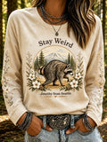 Women's Jimothy Raccoon Animal Top