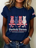 Women's Cats Print Casual T-shirt