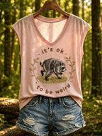 Women's Jimothy Raccoon Animal Top