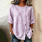 Women's Casual Floral Print Short-sleeved Top