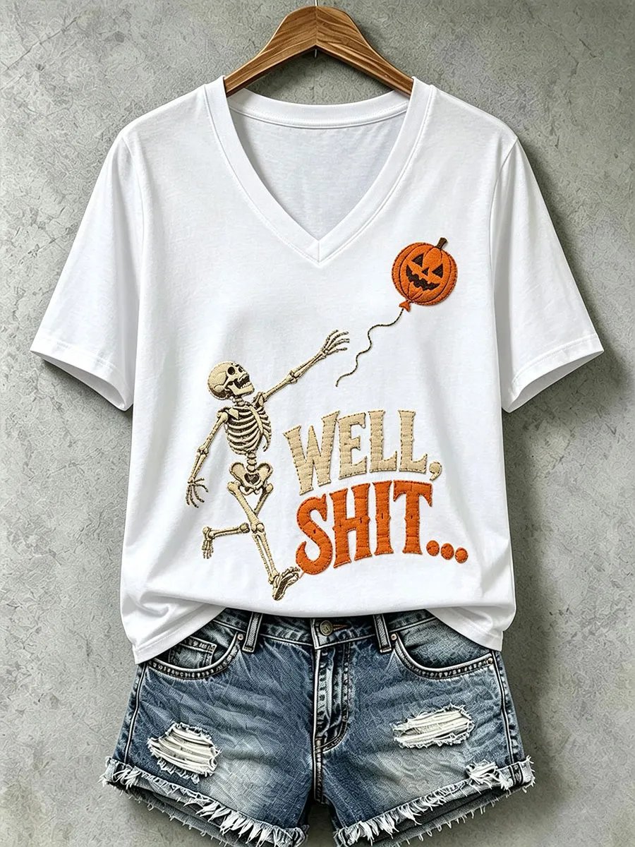 Halloween "WELL. SHIT." Art Print T-Shirt