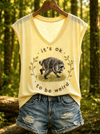 Women's Jimothy Raccoon Animal Top