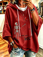 Women's Retro Halloween Well, shit... Print Hoodie