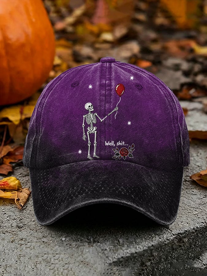 Unisex Retro Halloween Well, shit... Print Hat