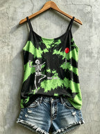 Women's Retro Halloween Well, shit... Print Camisole