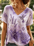 Women's Alzheimer's Disease Awareness Print Comfortable T-Shirt