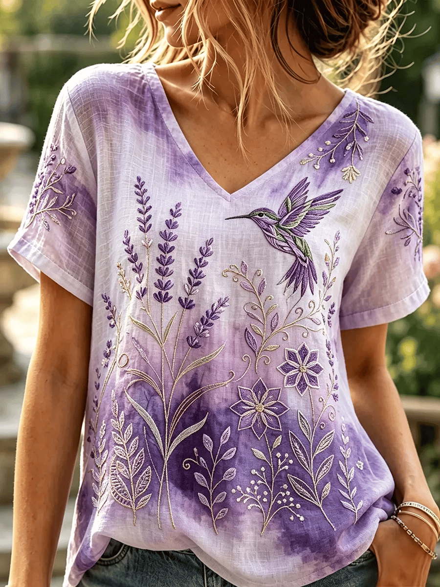 Women's Alzheimer's Disease Awareness Print Comfortable T-Shirt