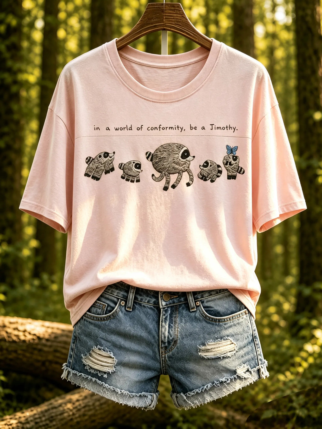 Women's Jimothy Raccoon Animal Top