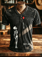 Men's Retro Halloween Well, shit... Printing T-Shirts
