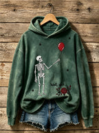 🔥🔥2nd 50% Off 🔥🔥Women's Retro Halloween Well, Shit... Printed Hoodie