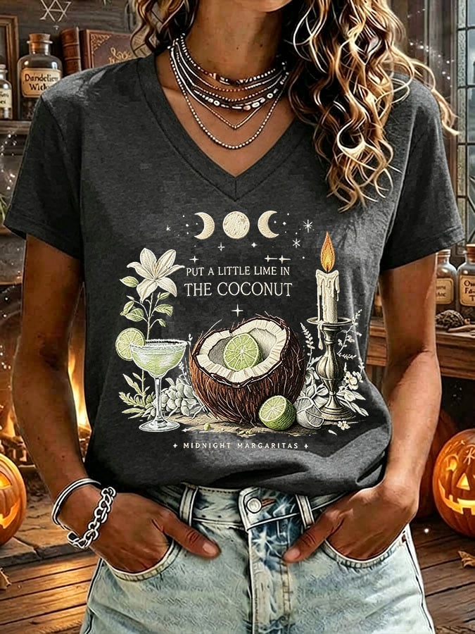Women's Midnight Margaritas Print T-shirt