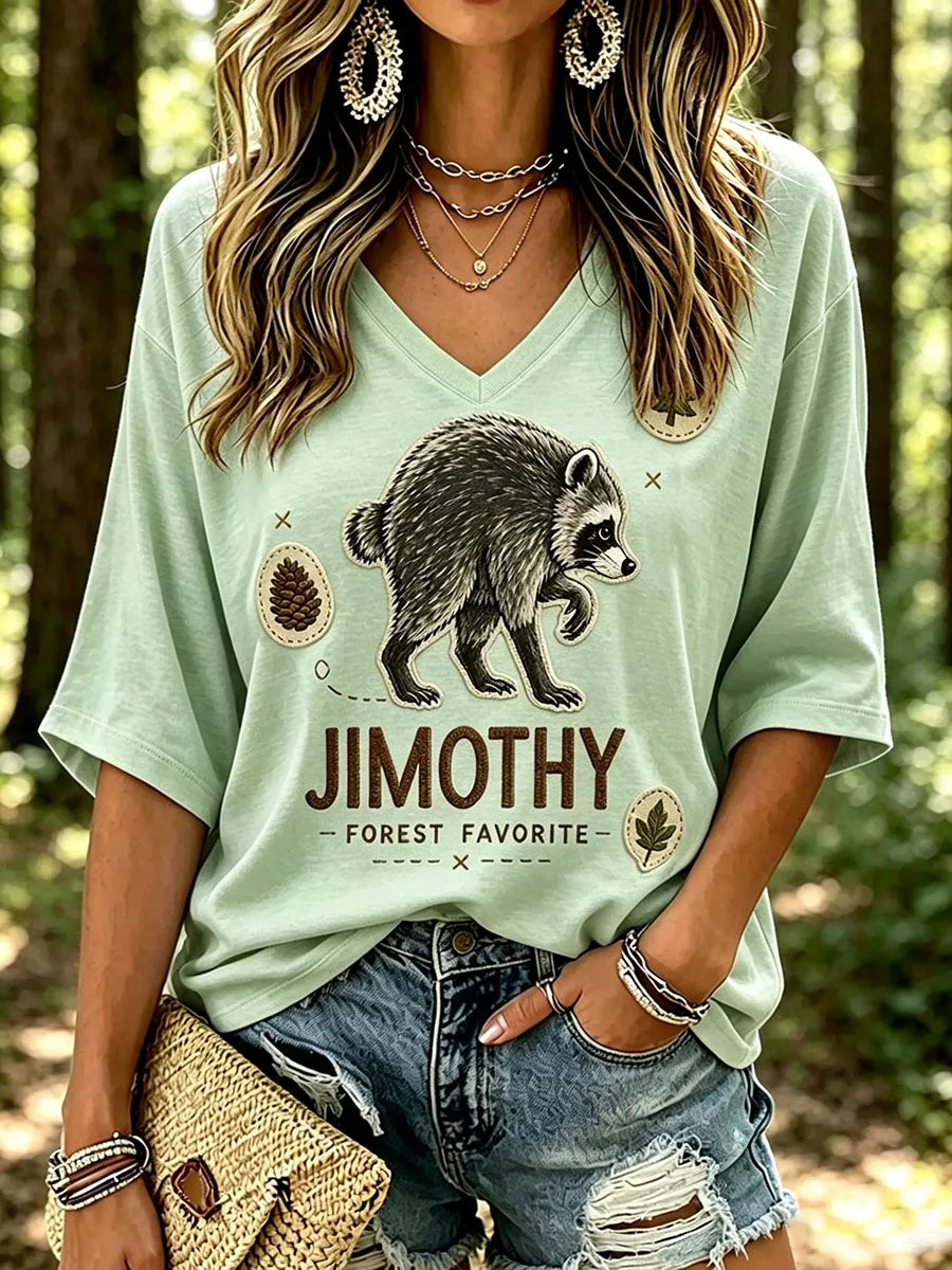 Women's Jimothy Raccoon T-Shirt