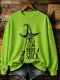 Women's Halloween Printed Sweatshirt