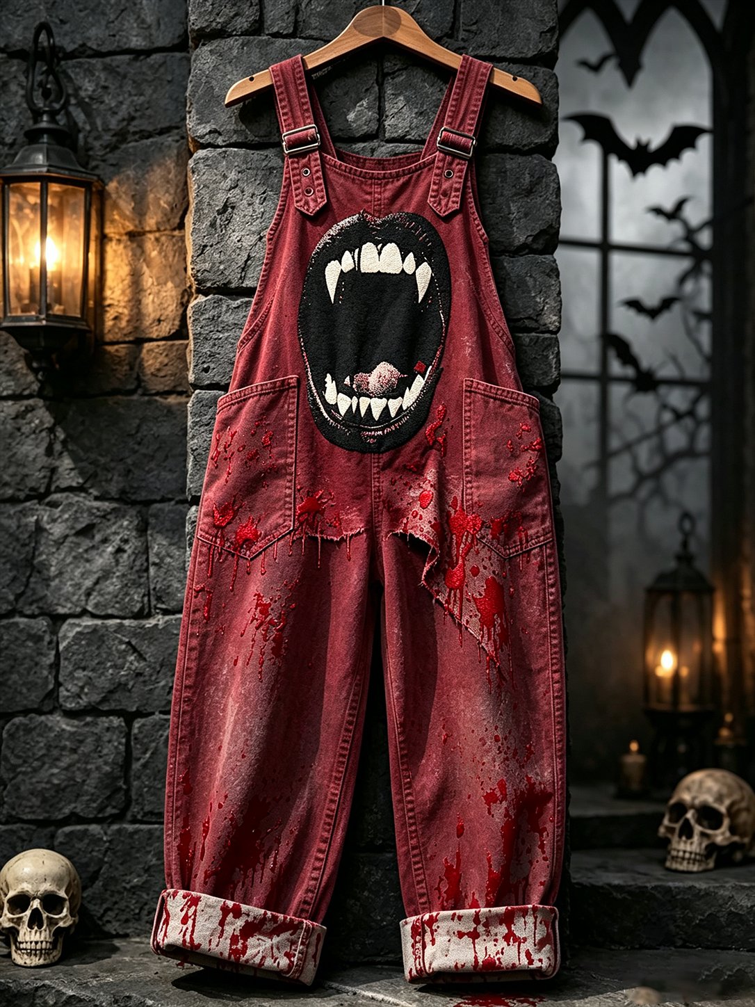Women's Halloween Print Jumpsuit