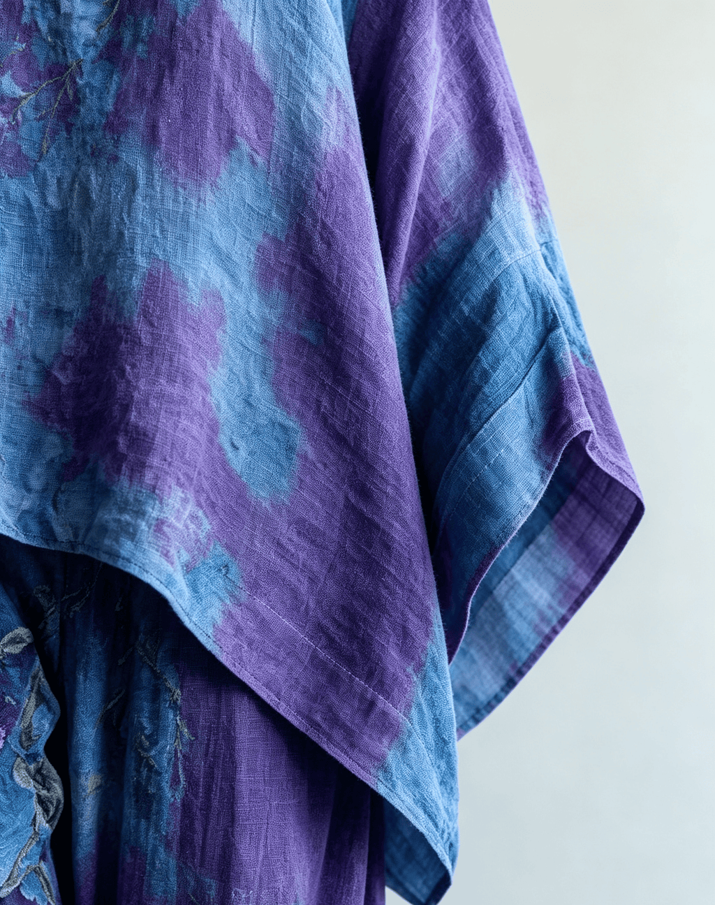 Women's Purple Floral Print Casual Top and Pants Set
