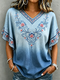 Women's USA 250th Anniversary Casual Embroidered Top