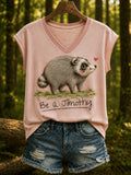 Women's Jimothy Raccoon Animal Top