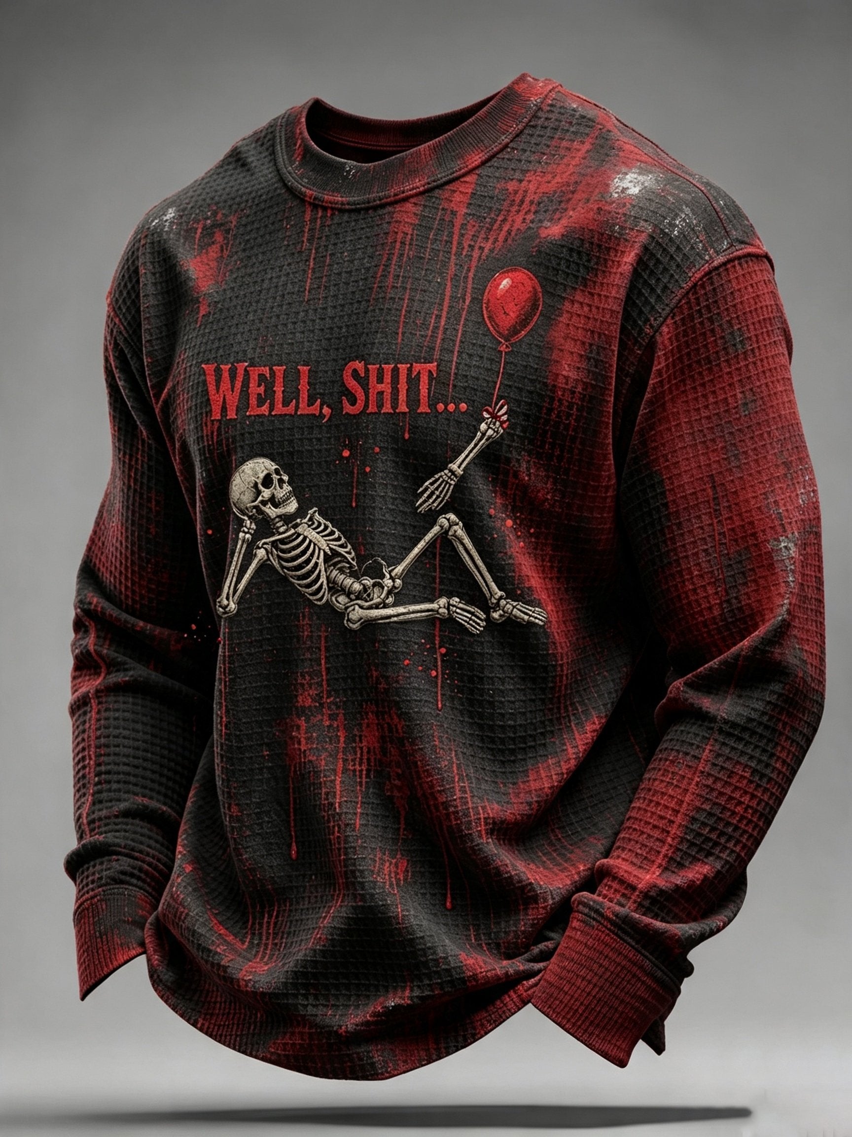 Men's Retro Halloween Well, shit... Printing T-Shirts