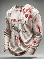 Men's Retro Halloween Well, shit... Printing T-Shirts