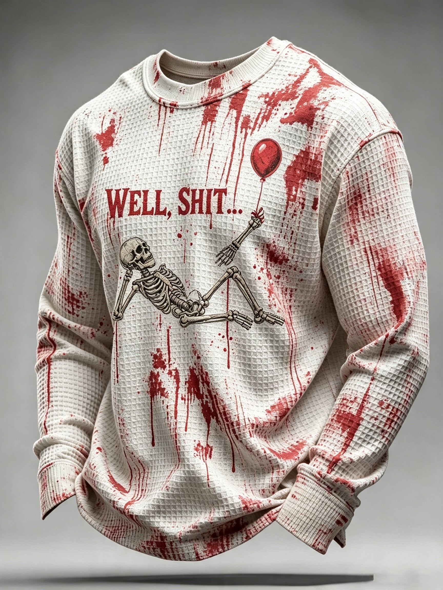 Men's Retro Halloween Well, shit... Printing T-Shirts