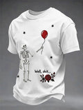 Men's Retro Halloween Well, shit... Printed Casual T-Shirt