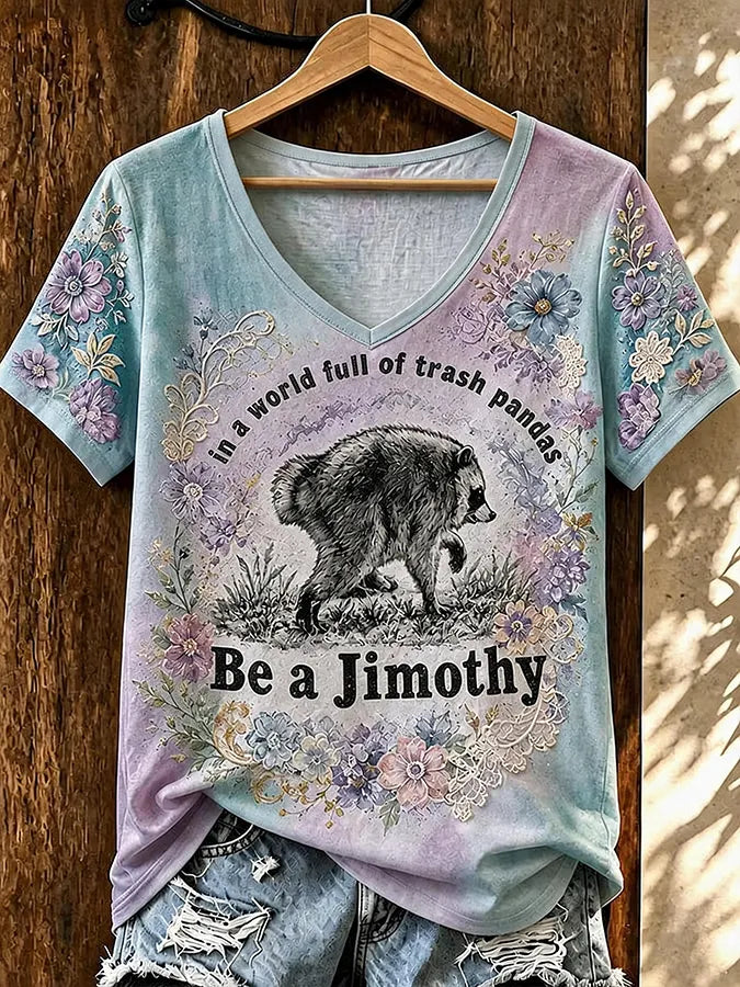 Hot Jimo Thief Printed Casual T-Shirt