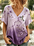 Women's Alzheimer's Disease Awareness Print Comfortable T-Shirt