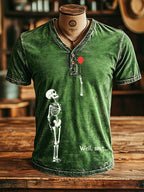Men's Retro Halloween Well, shit... Printing T-Shirts