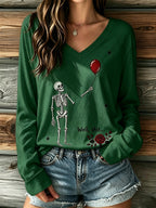 Women's Retro Halloween Well, shit... Print T-Shirt